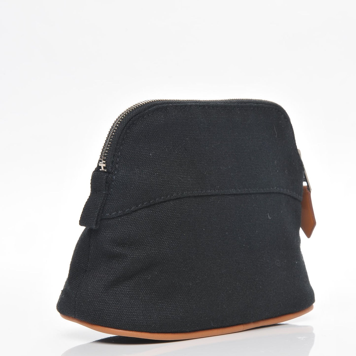 Cotton Canvas Bolide Travel Cosmetic Pouch Black