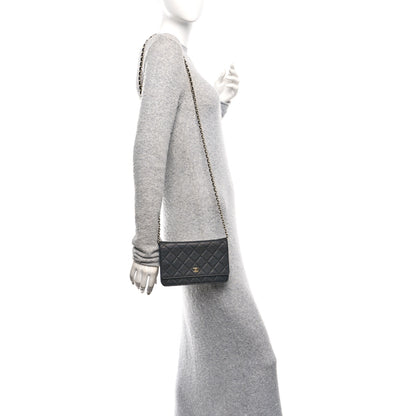 Chanel Caviar Quilted Wallet On Chain WOC Black 2 of 13