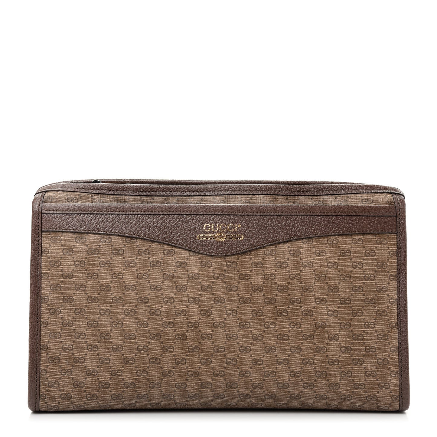 Mini Vintage GG Supreme Monogram Zip Pouch Beige New Acero