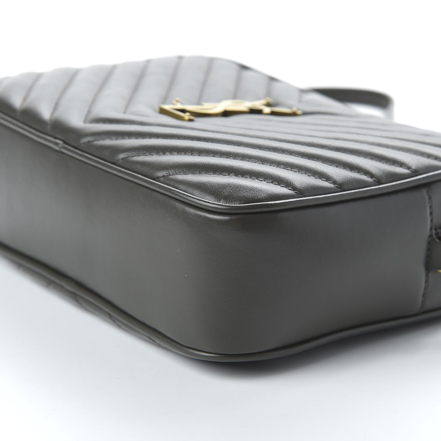 Calfskin Matelasse Monogram Lou Camera Bag Military Olive