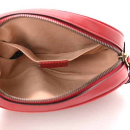 Gucci Calfskin Matelasse GG Marmont Belt Bag 85 34 Hibiscus Red 7 of 11