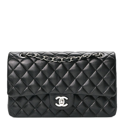 Chanel Lambskin Quilted Medium Double Flap Black 1 of 11