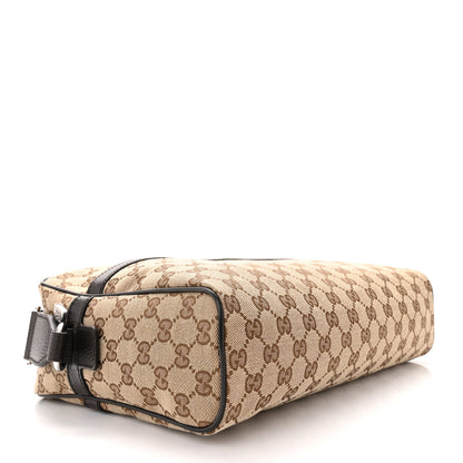 Gucci Monogram Dollar Calfskin Large Camera Case Beige Ebony Testa di Moro Marrone Scuro 4 of 10