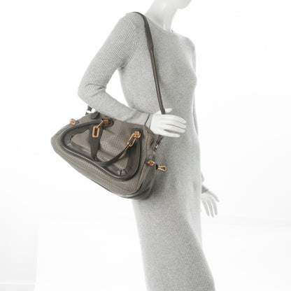 Chloe Calfskin Perforated Medium Paraty Grey 2 of 7