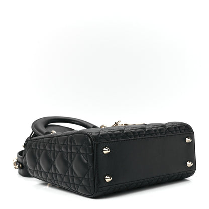 Christian Dior Lambskin Cannage Small My ABCDior Lady Dior Black 4 of 12