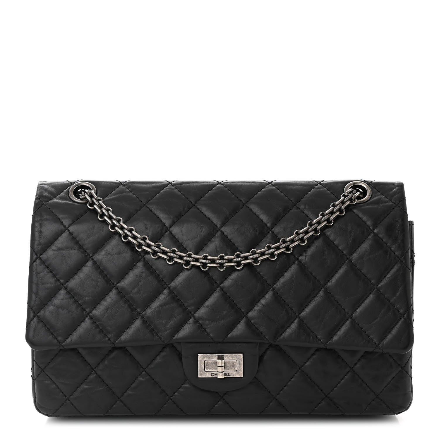 Chanel Aged Calfskin Quilted 2.55 Reissue 226 Black 1 of 10
