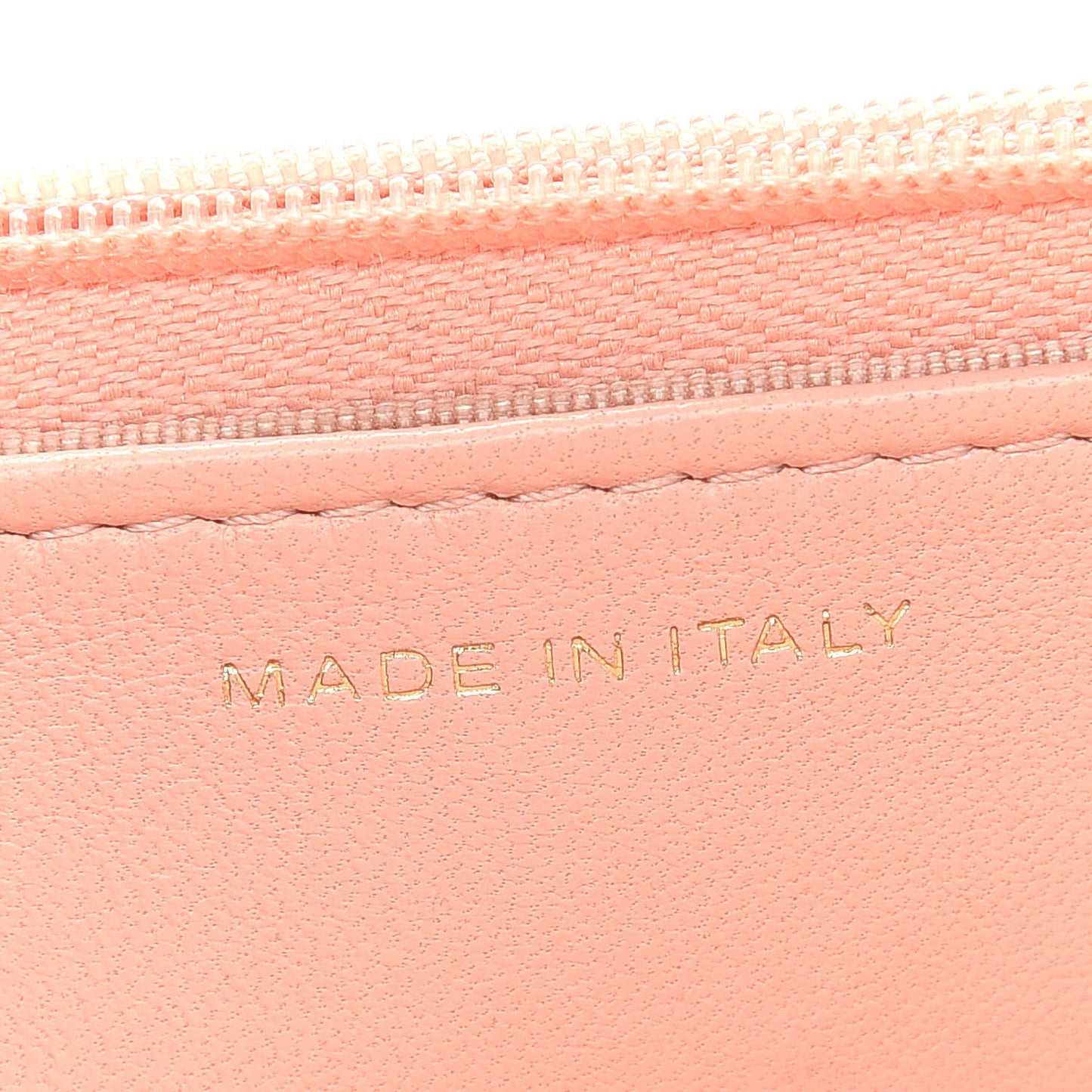 Lambskin Quilted Wallet on Chain WOC Pink