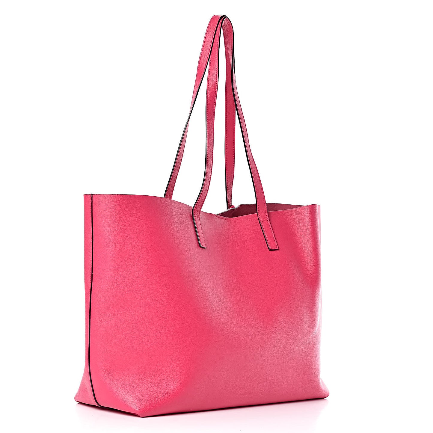 Calfskin Large Shopping Tote Fuchsia