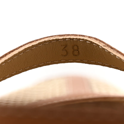 Hermes Crochet Knit Calfskin Kichu Ballet Flats 38 Beige Lin Naturel 9 of 10
