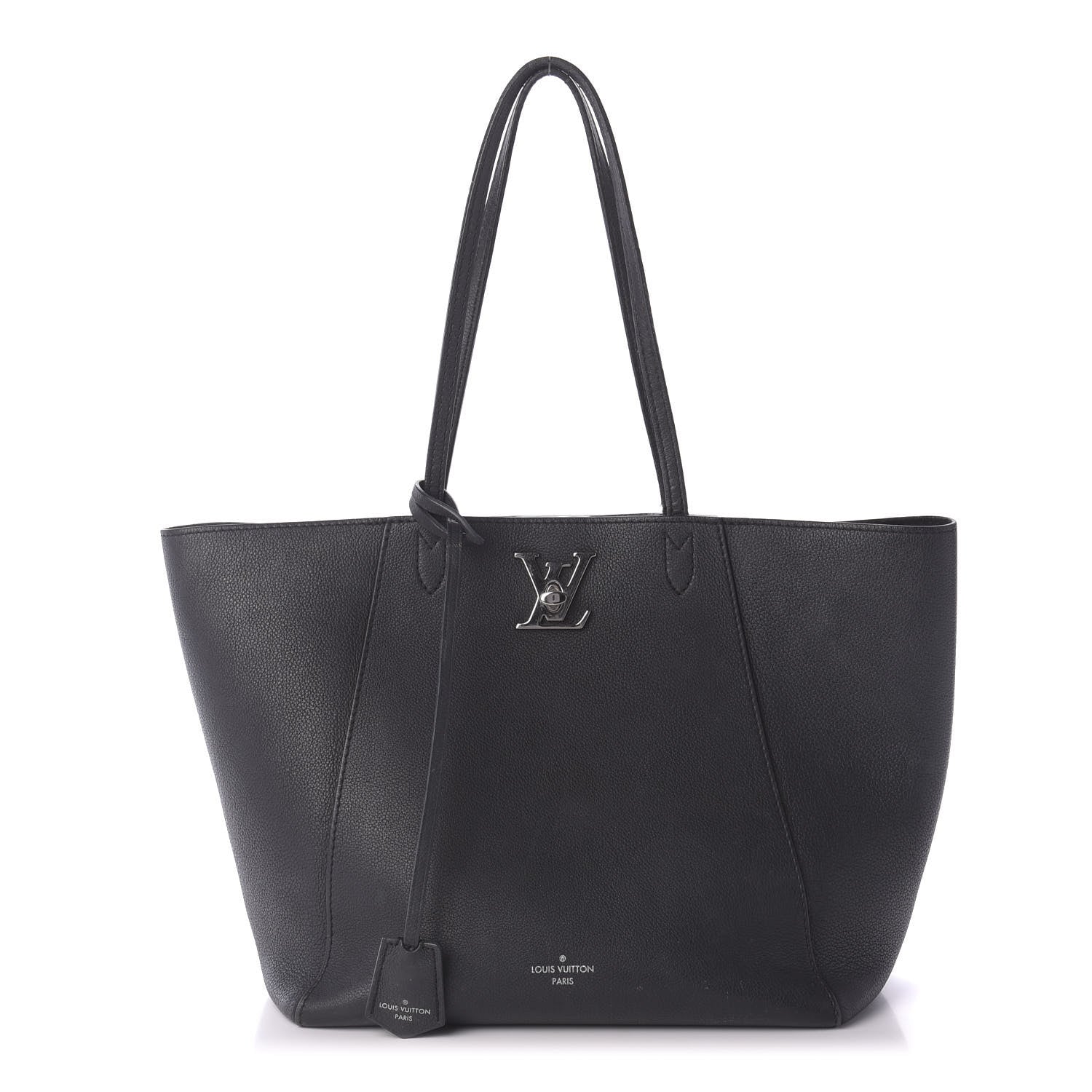 Louis Vuitton Calfskin Lockme Cabas Black 1 of 9
