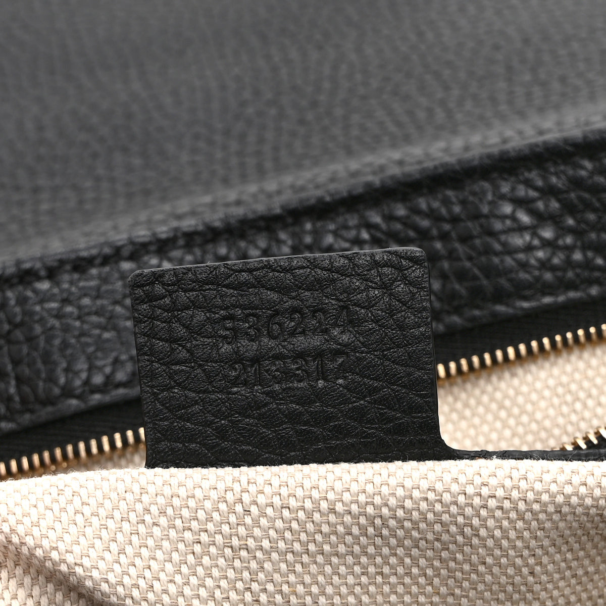 Gucci Pebbled Calfskin Medium Soho Flap Crossbody Black 7 of 10