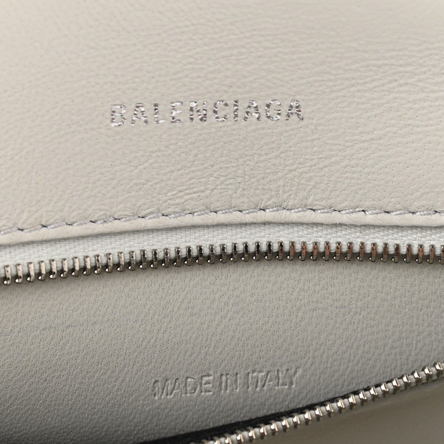Balenciaga Shiny Box Calfskin Small Hourglass Top Handle Bag Chalky White 6 of 11