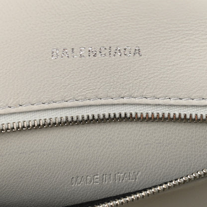 Balenciaga Shiny Box Calfskin Small Hourglass Top Handle Bag Chalky White 6 of 11