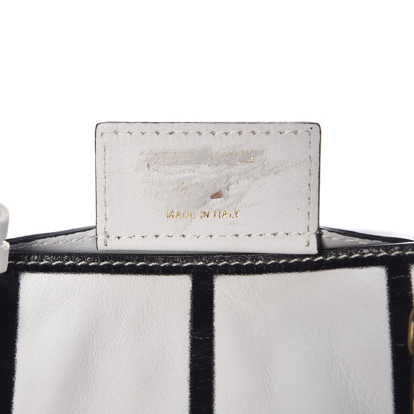 Agneau Papier Ledger Tote White Black