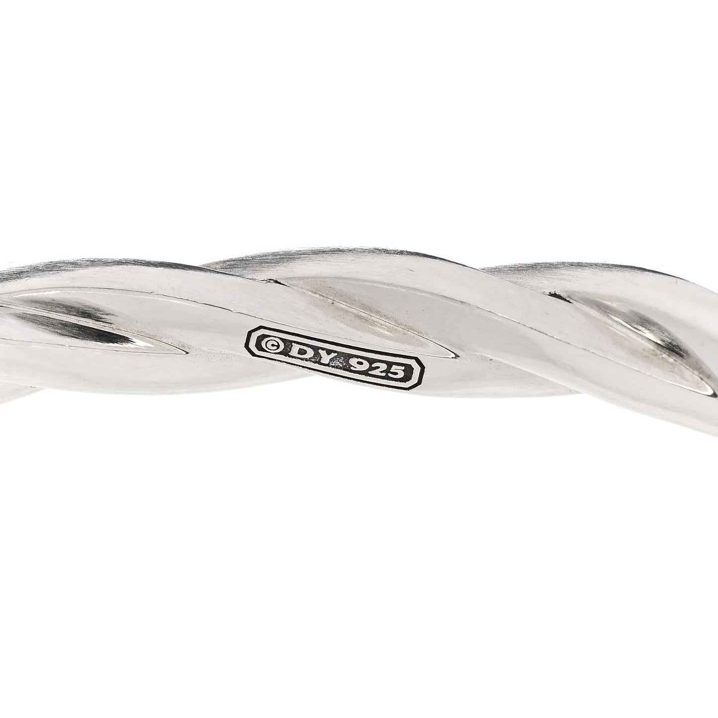 Sterling Silver 6mm DY Helios Cuff Bracelet