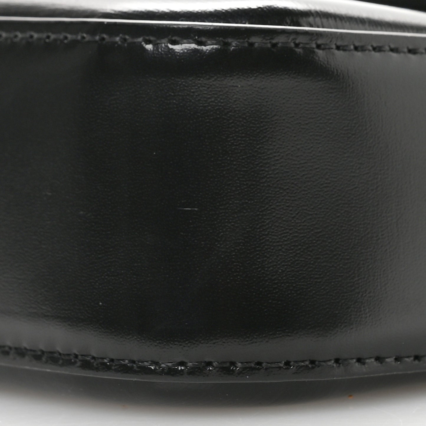 Shiny Calfskin Triomphe Shoulder Bag Black