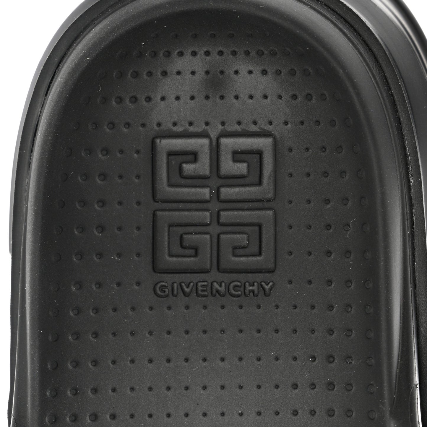Calfskin Rubber Marshmallow Studs Strap Sandals 37 Black
