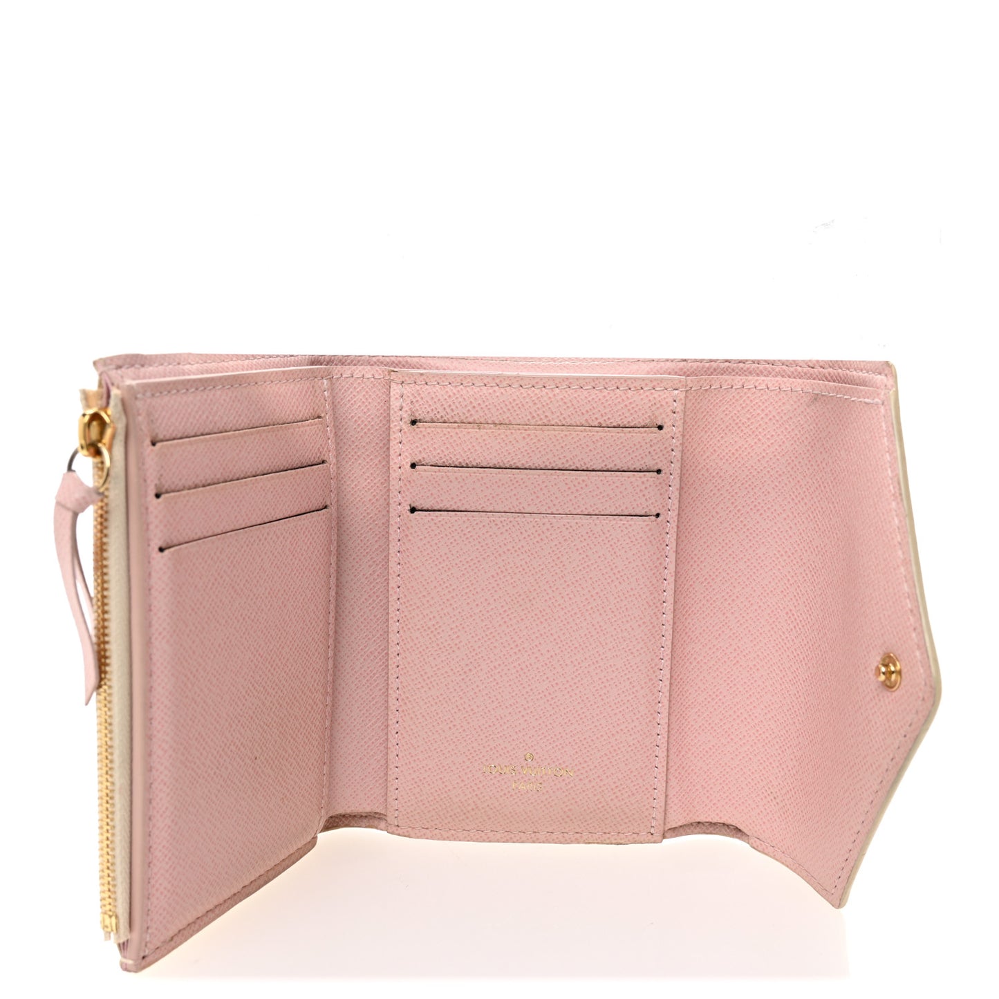 Damier Azur Victorine Wallet Rose Ballerine