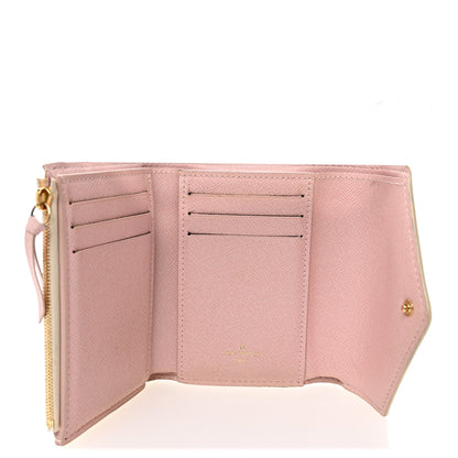 Louis Vuitton Damier Azur Victorine Wallet Rose Ballerine 5 of 9