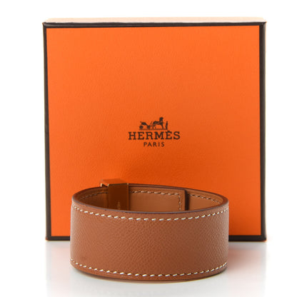 Hermes Epsom Collier de Chien CDC 24 Bracelet T1 Gold 7 of 7