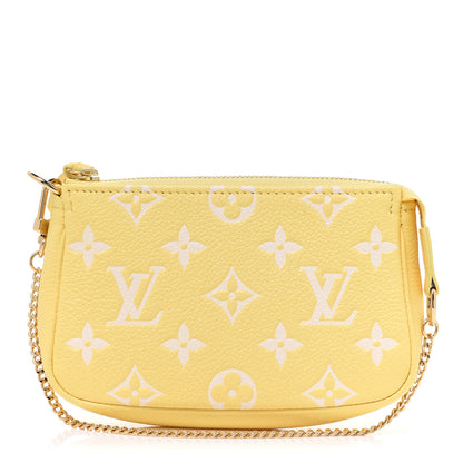 Louis Vuitton Empreinte Monogram Mini Pochette Accessories Lemon Curd Yellow 1 of 6