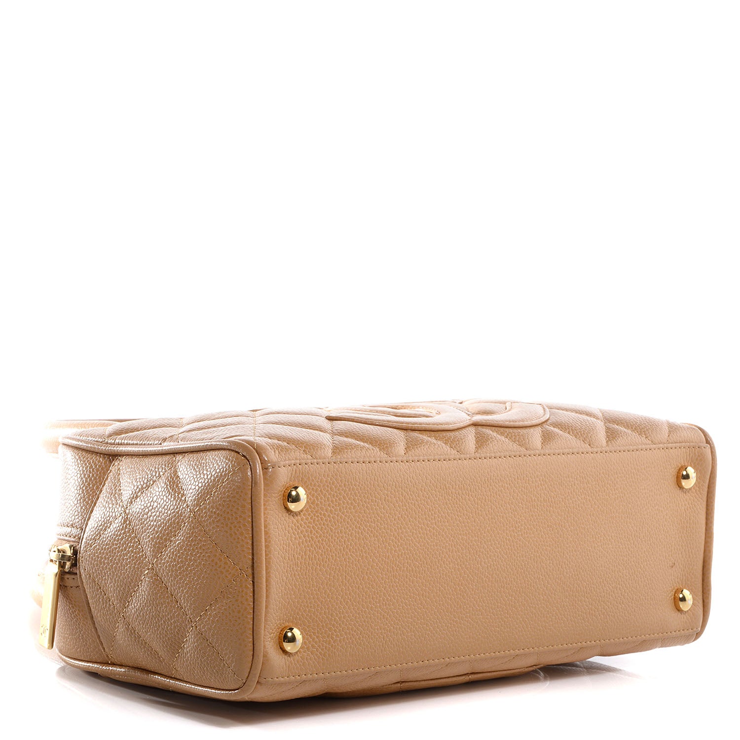 Chanel Caviar Quilted Small Bowler Beige 4 of 7