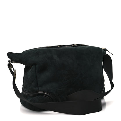Chanel Suede CC Messenger Green Black 3 of 9