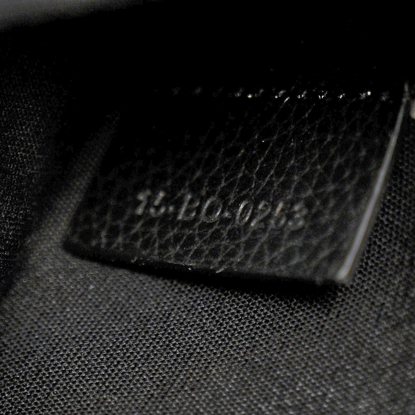Oblique Jacquard Grained Calfskin Lingot Manity Toiletry Case Black