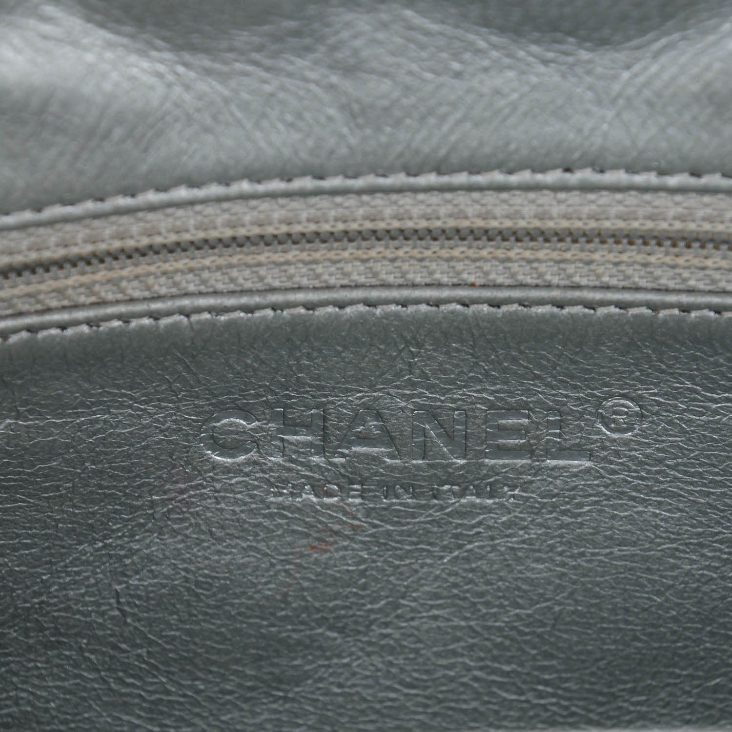 Chanel Metallic Aged Calfskin Quilted Timeless Clutch Silver 6 of 7
