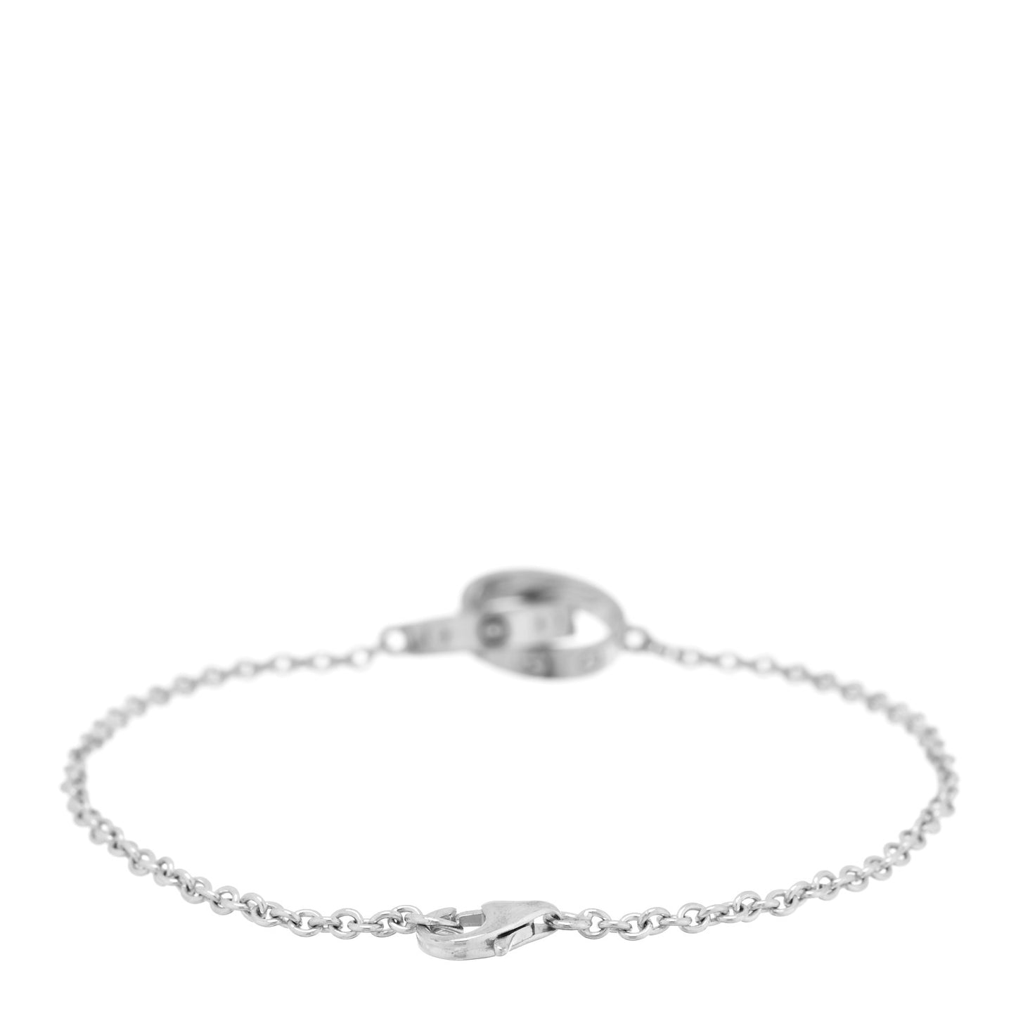 18K White Gold Interlocking LOVE Bracelet