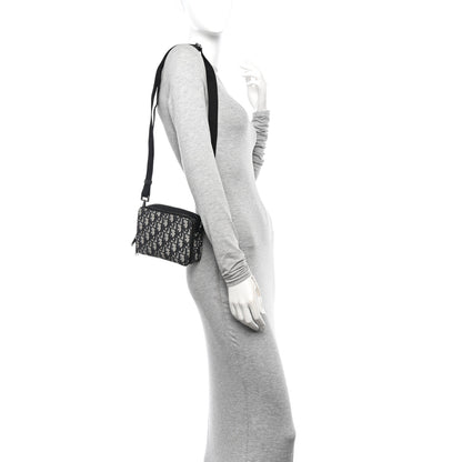 Christian Dior Oblique Pouch Navy Blue 2 of 13
