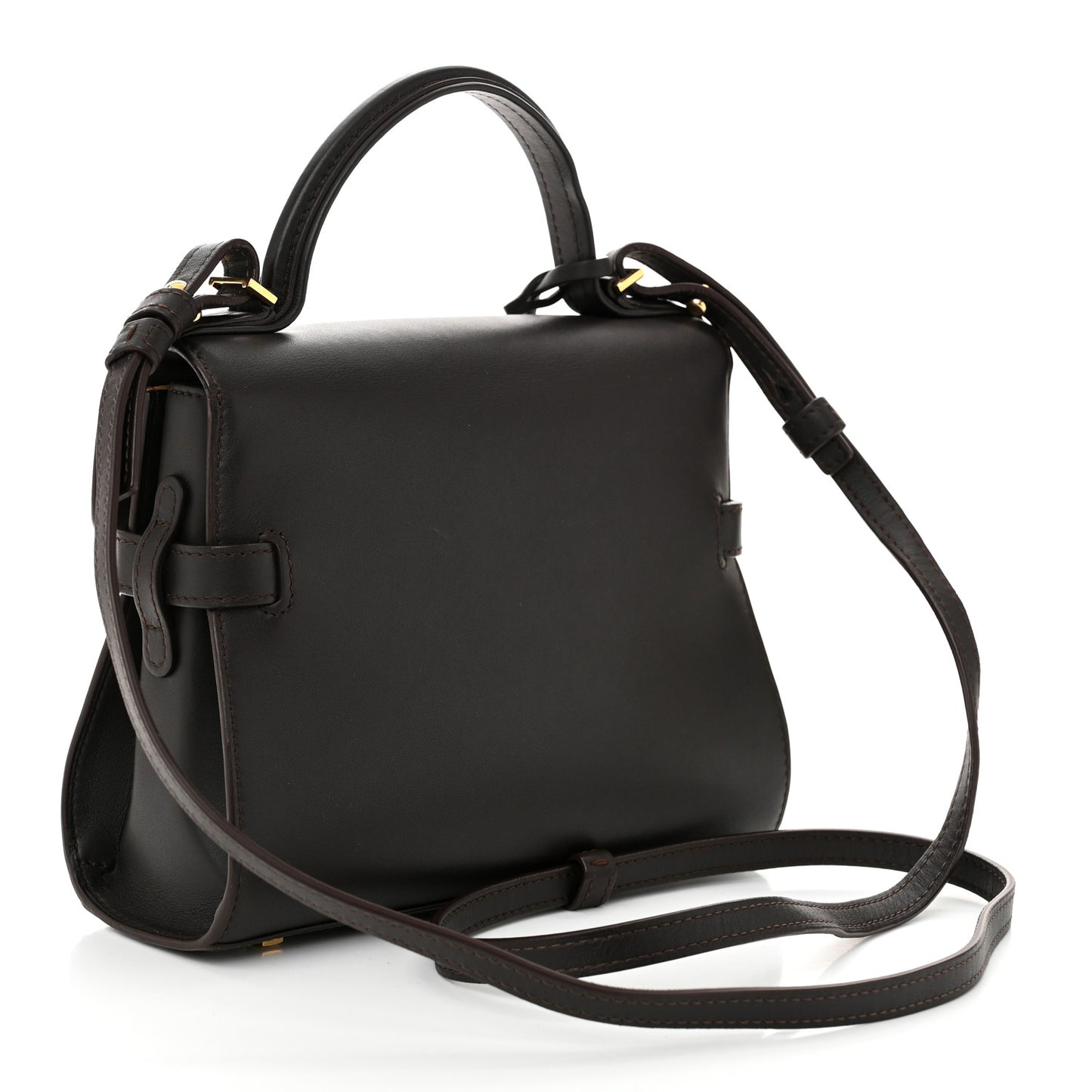 Smooth Calfskin Mini Tempete Satchel Brown