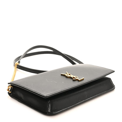 Saint Laurent Smooth Calfskin Monogram Phone Holder Crossbody Black 4 of 10