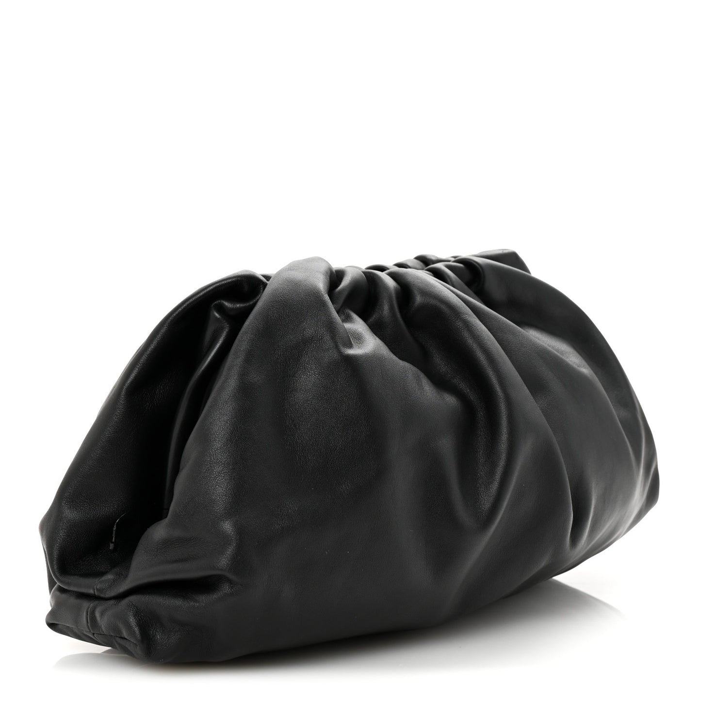 Smooth Butter Calf The Pouch Oversized Clutch Black