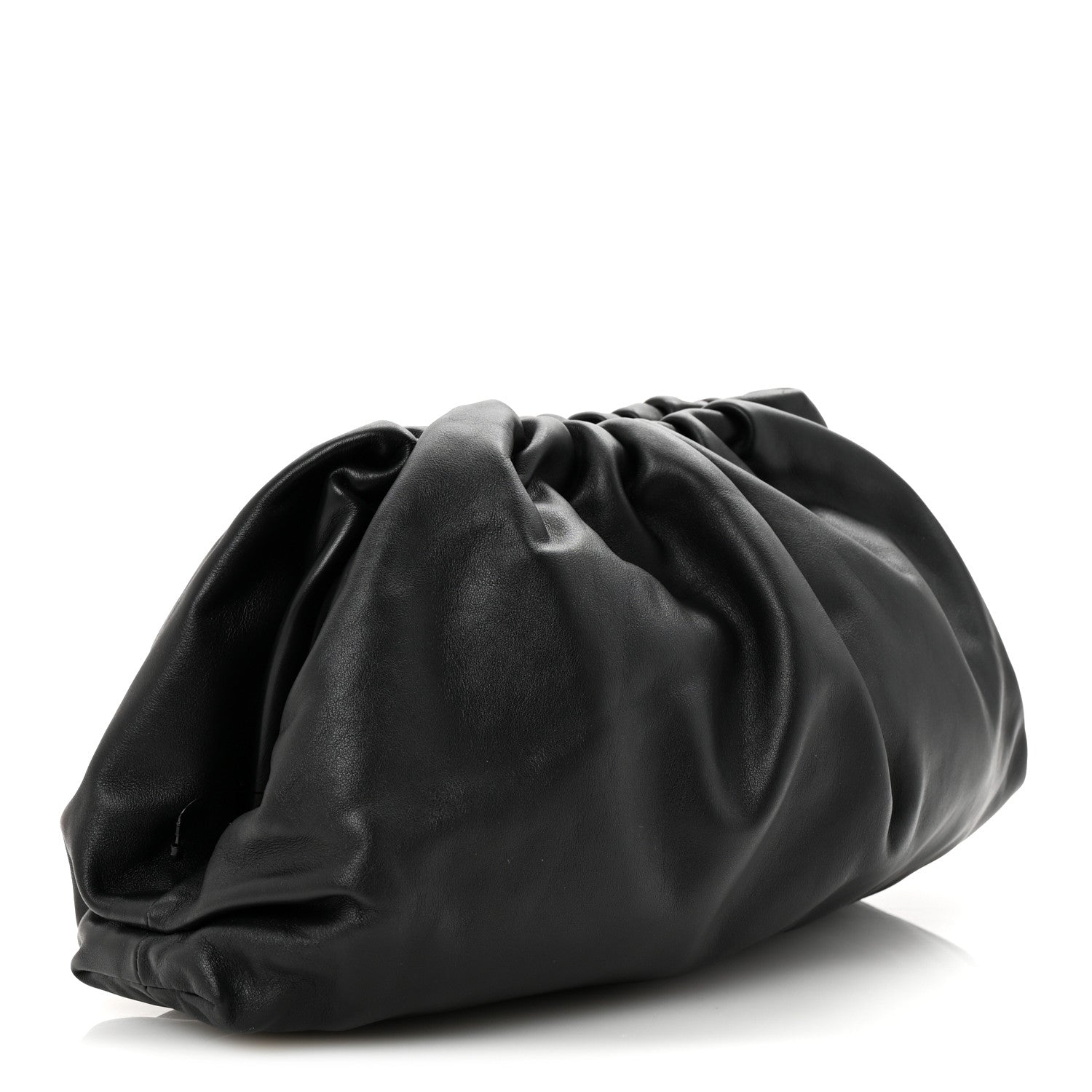 Bottega Veneta Smooth Butter Calf The Pouch Oversized Clutch Black 3 of 7