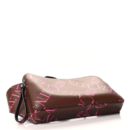 Valentino Garavani Calfskin VLTN Grid Print Belt Bag Cuir Pink 4 of 11