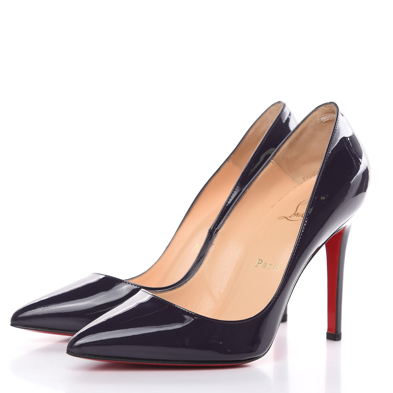 Christian Louboutin Patent Pigalle 100 Pumps 37 Iris 3 of 9