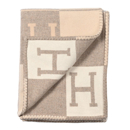 Hermes Wool Cashmere Avalon III Blanket Coco Camomille 2 of 3