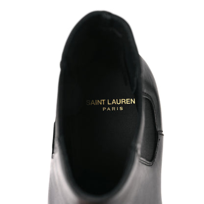 Saint Laurent Calfskin Mens Wyatt Chelsea Boots 39 Black 7 of 8