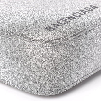 Balenciaga Glitter XS Triangle Duffle Argent Black 9 of 11