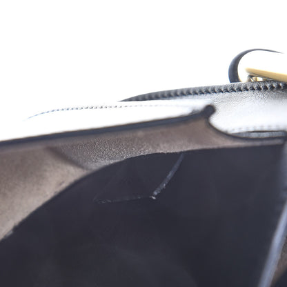 Chloe Calfskin Small Hudson Fringe Shoulder Bag Black 7 of 7