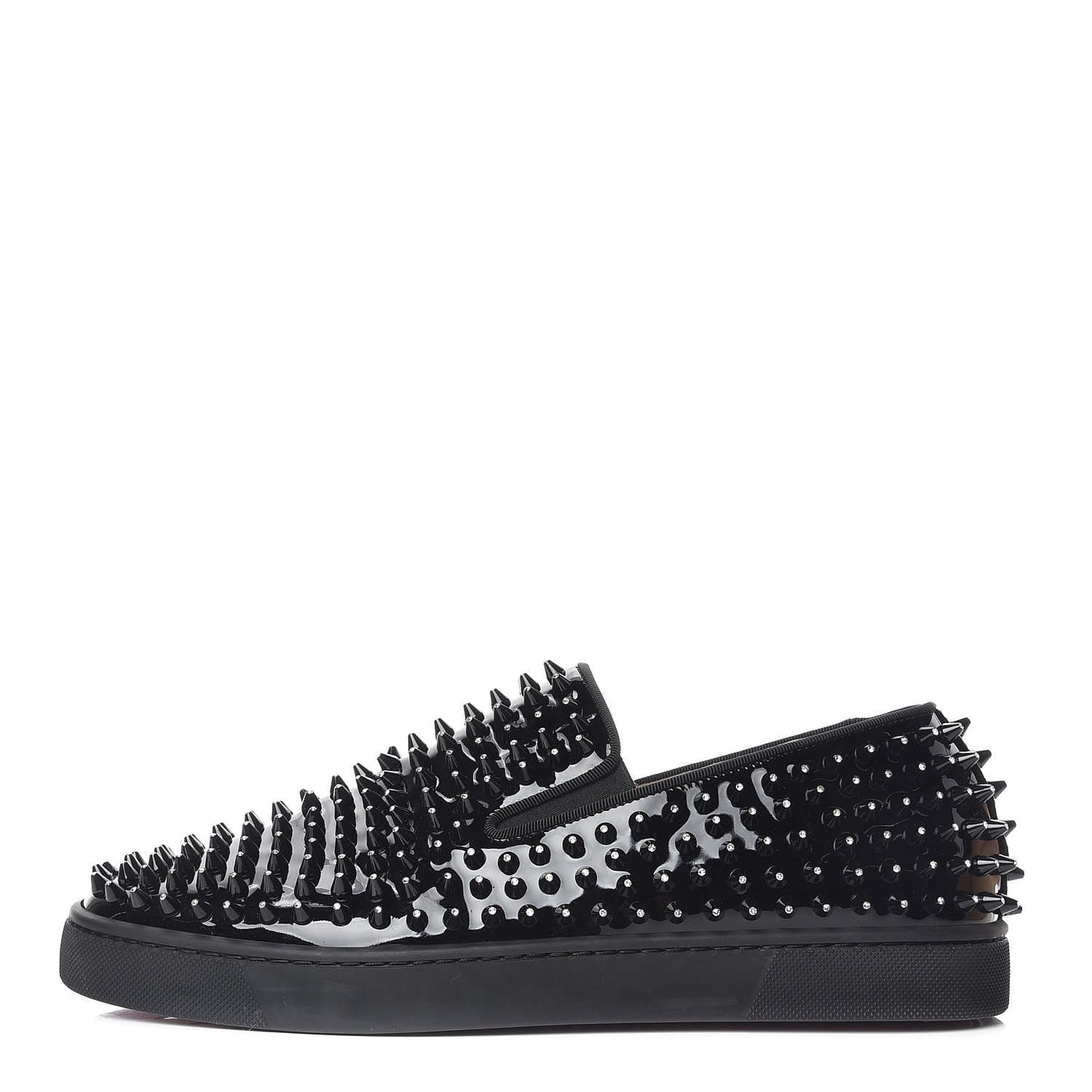 Patent Spikes Mens Galactokai Flat 42 Black Lucido