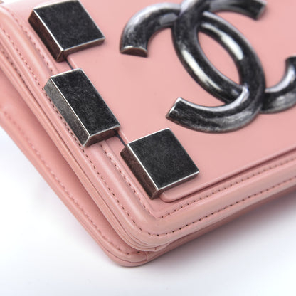 Chanel Lambskin Plexiglass Boy Brick Flap Pink 7 of 10