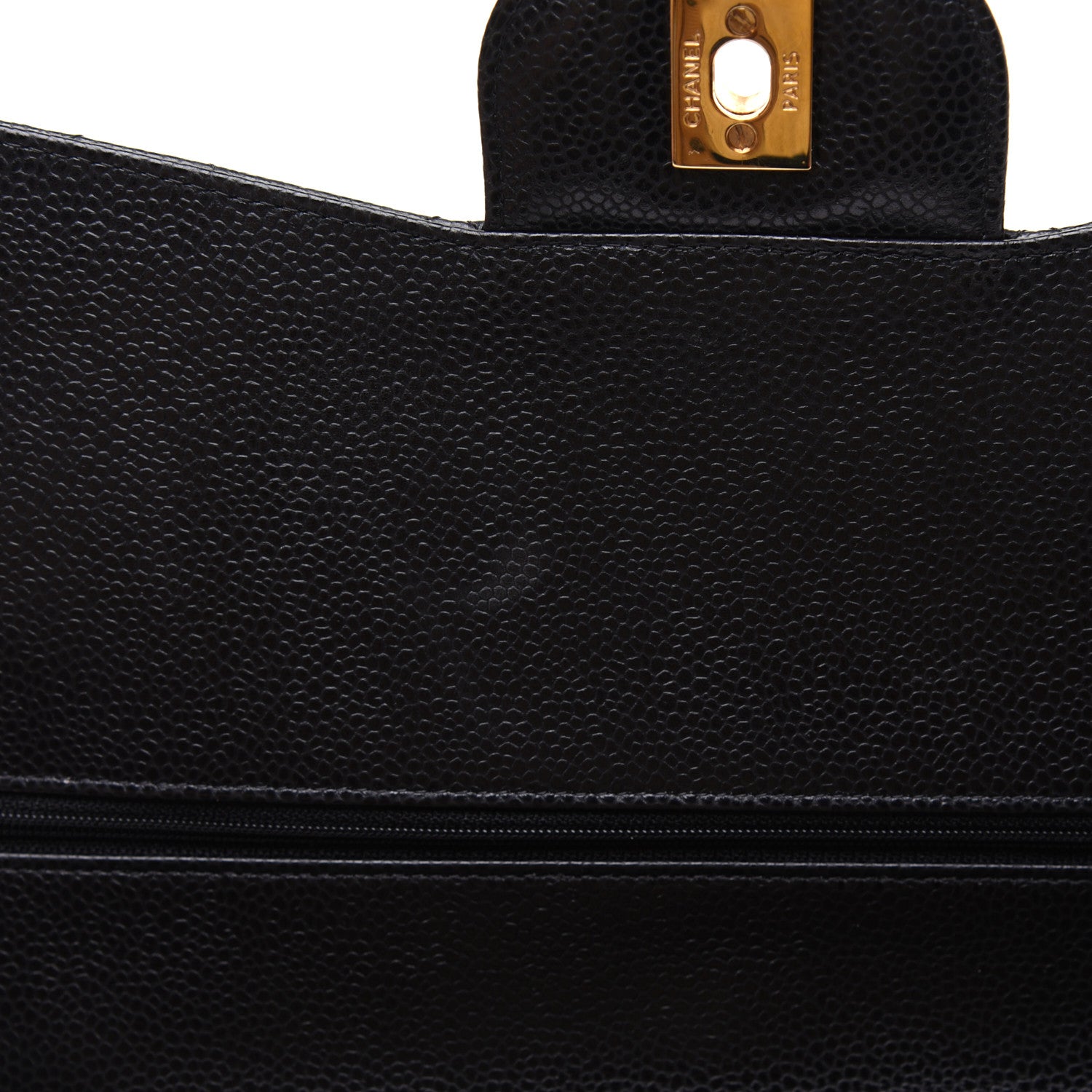 Chanel Caviar Quilted Jumbo Double Flap Black 12 of 14