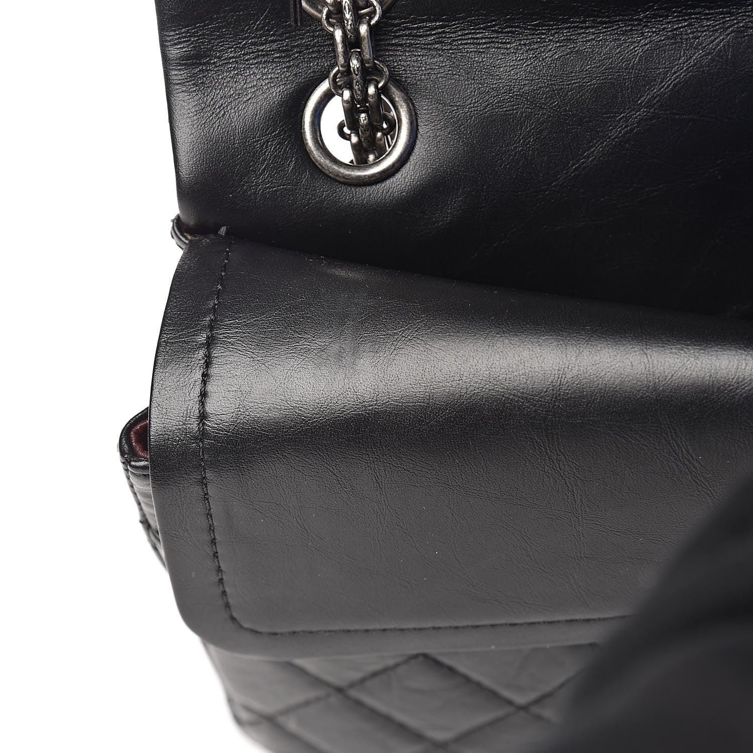 Chanel Aged Calfskin Quilted 2.55 Reissue 226 Flap Black 13 of 13