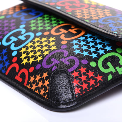 Gucci GG Supreme Monogram Psychedelic Slim Belt Bag Black 7 of 10