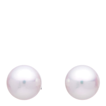 Mikimoto 18K White Gold Akoya Pearl 7mm Stud Earrings 1 of 6