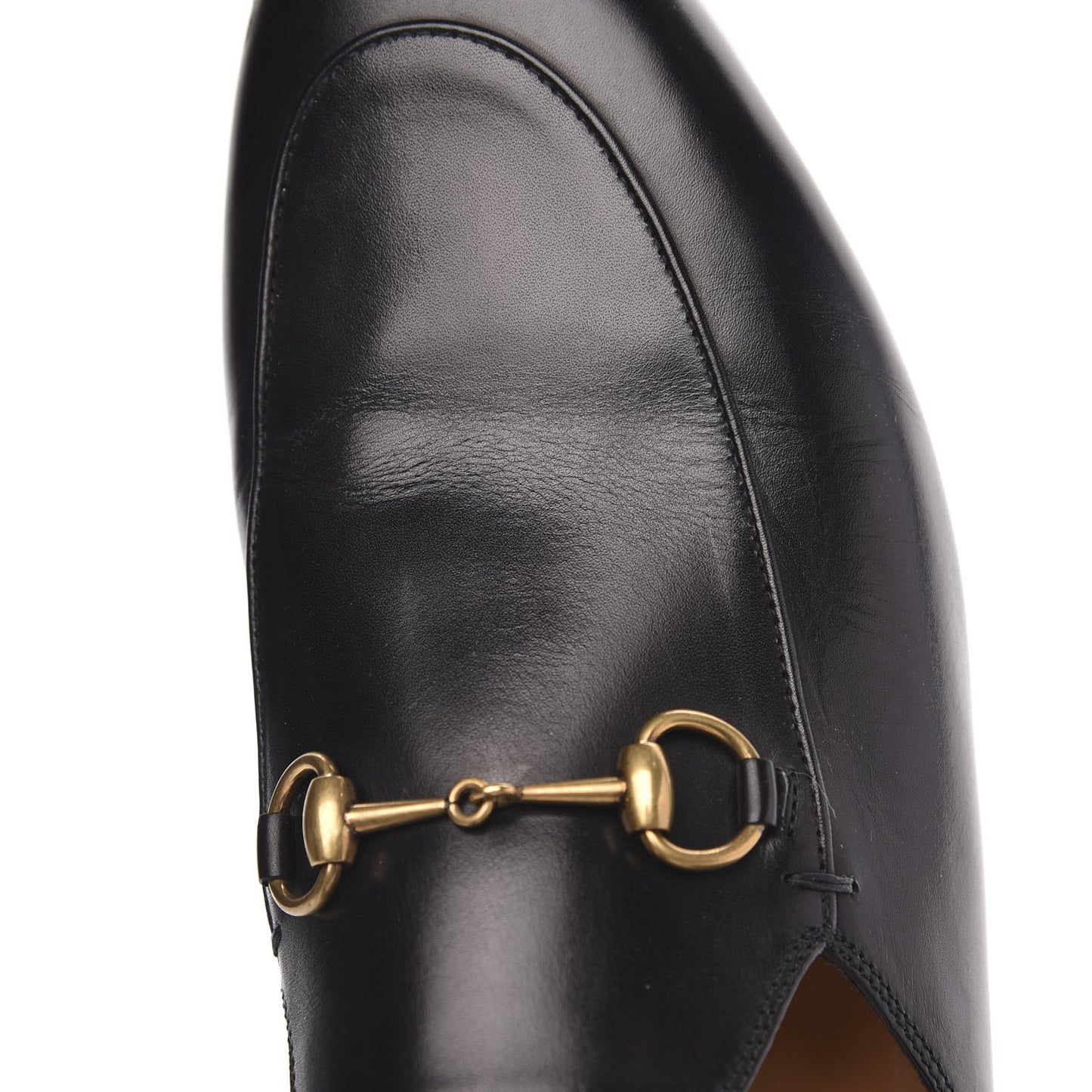 Calfskin Womens Princetown Slippers 39.5 Black