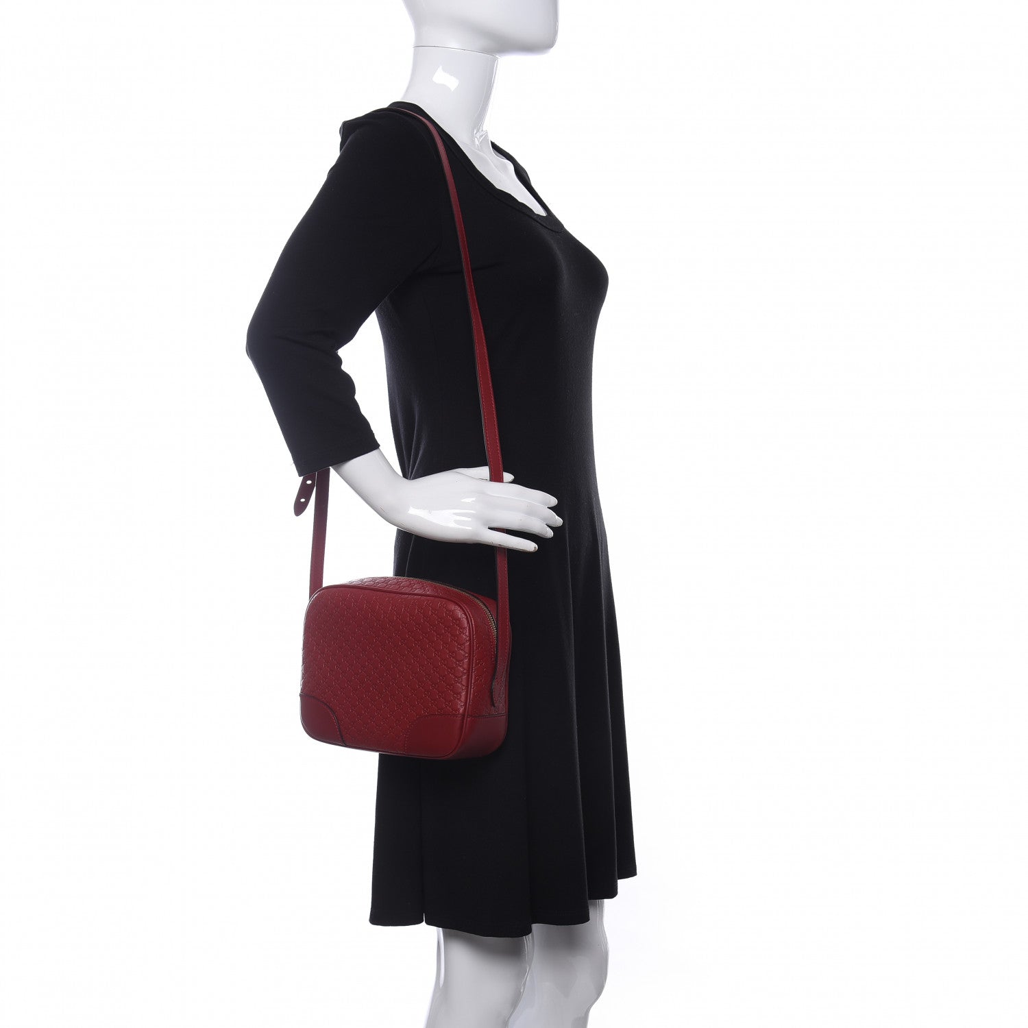 Gucci Microguccissima Mini Bree Messenger Bag Red 2 of 12