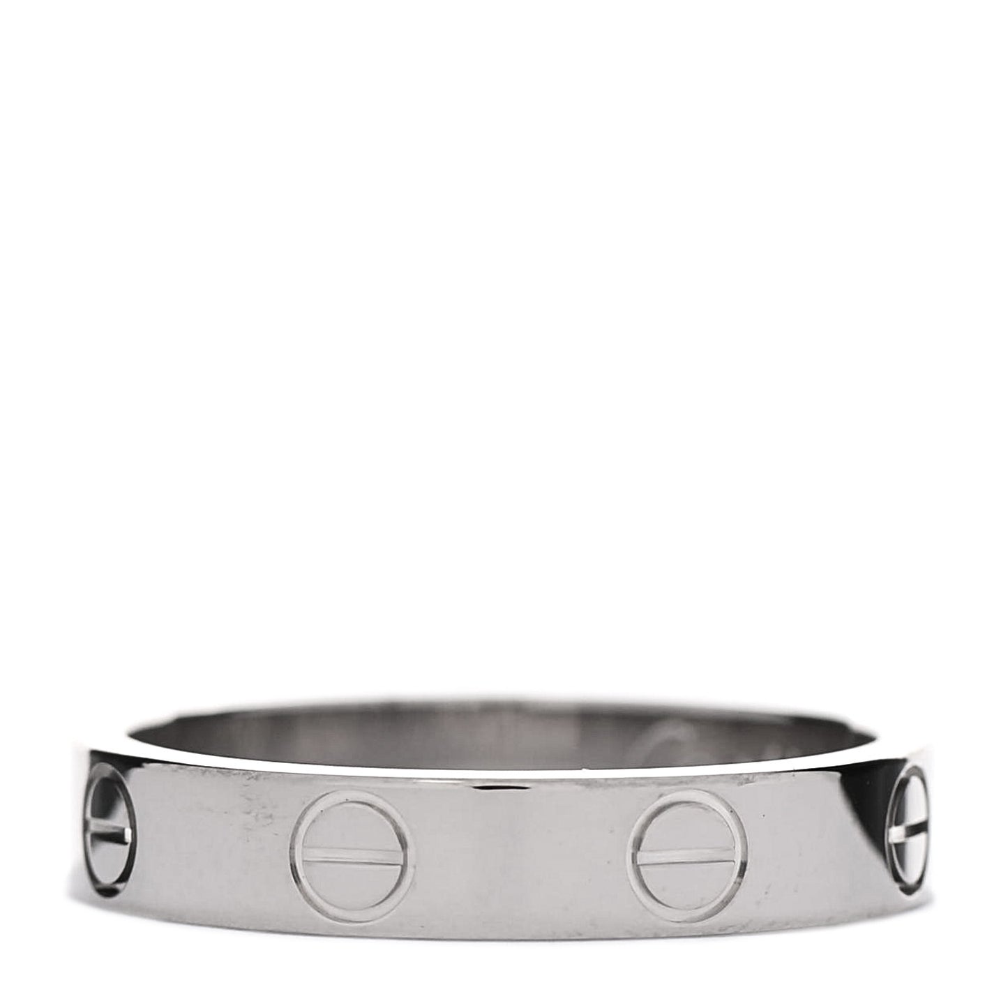 18K White Gold 3.5mm LOVE Wedding Band Ring 52 6